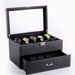 barato estuche reloj carbono cajon
