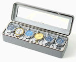 calidad caja relojes elegante