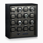 calidad enrollador automatico caja relojes guard cuero negro