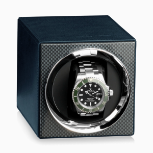 calidad enrollador automatico relojes moon dunkelblau
