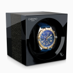 comodo cargador reloj automatico chronovision one negro brillante argento brillante