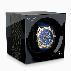 comodo cargador reloj automatico chronovision one negro brillante argento brillante