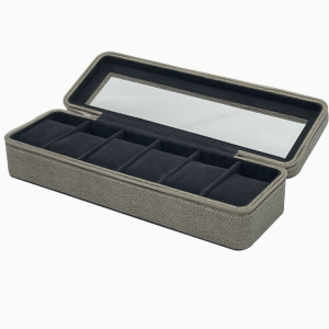 diseno moderno caja relojes original cocodrilo