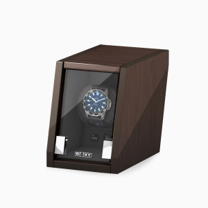 diseno moderno enrollador automatico relojes castle nogal