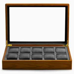 duradero caja relojes alta gama en madera
