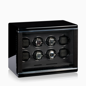 duradero enrollador automatico relojes meranto negro