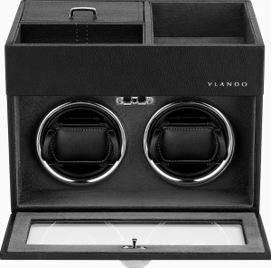 duradero remontador relojes automatico vlando negro