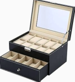 economico caja de reloj hombre
