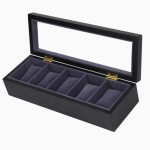 economico caja relojes negro