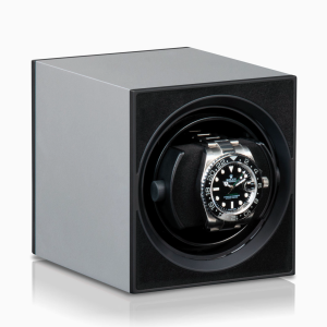 economico cargador reloj automatico watchwinder compacto aluminio hellgrau