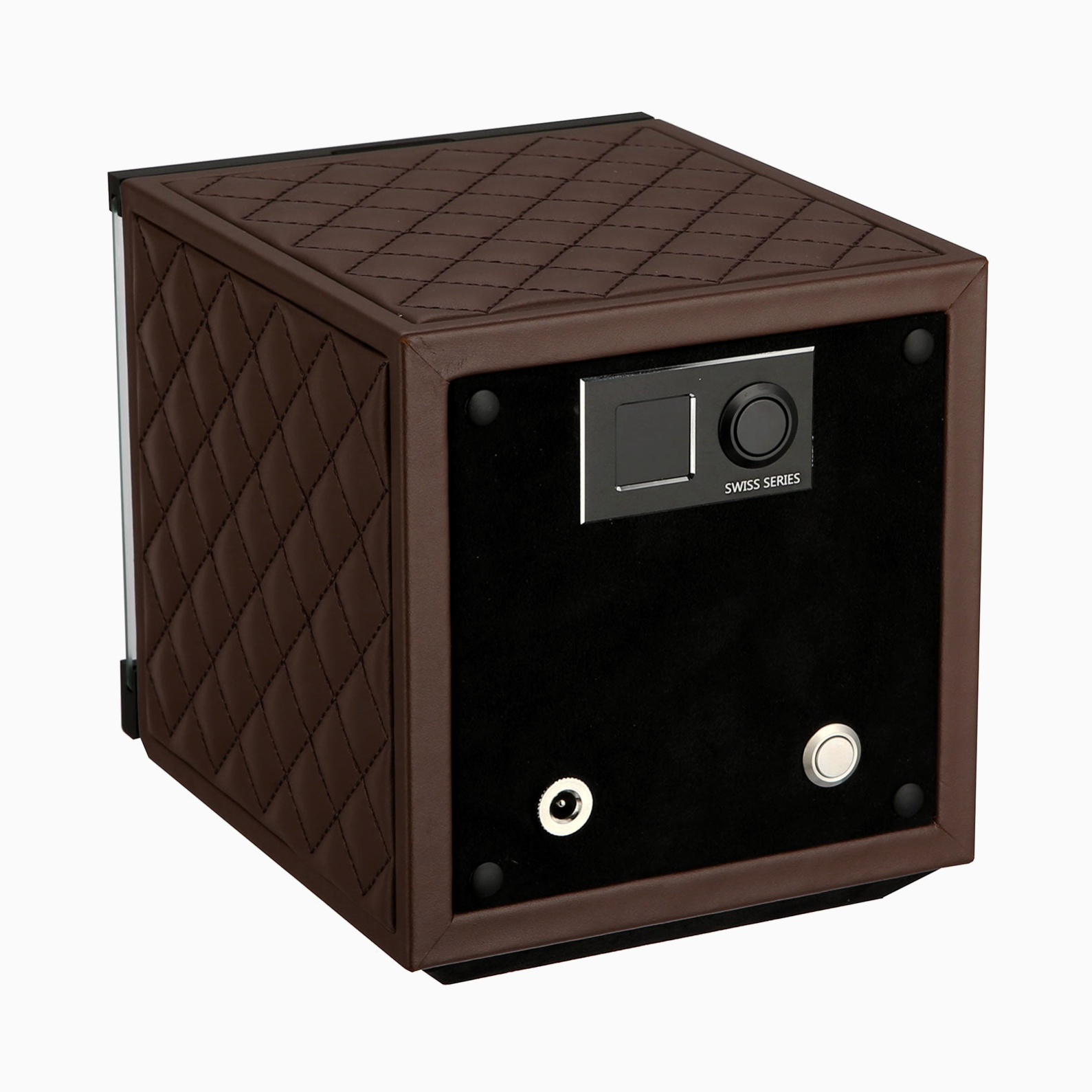 economico-cargador-relojes-automaticos-swiss-series-cuero-marron-oscuro-4 economico cargador relojes automaticos swiss series cuero marron oscuro