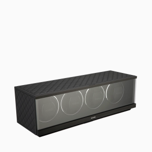 economico enrollador reloj automatico swiss serie cuero negro