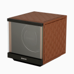 economico remontoir reloj automatico swiss serie cuero marron claro