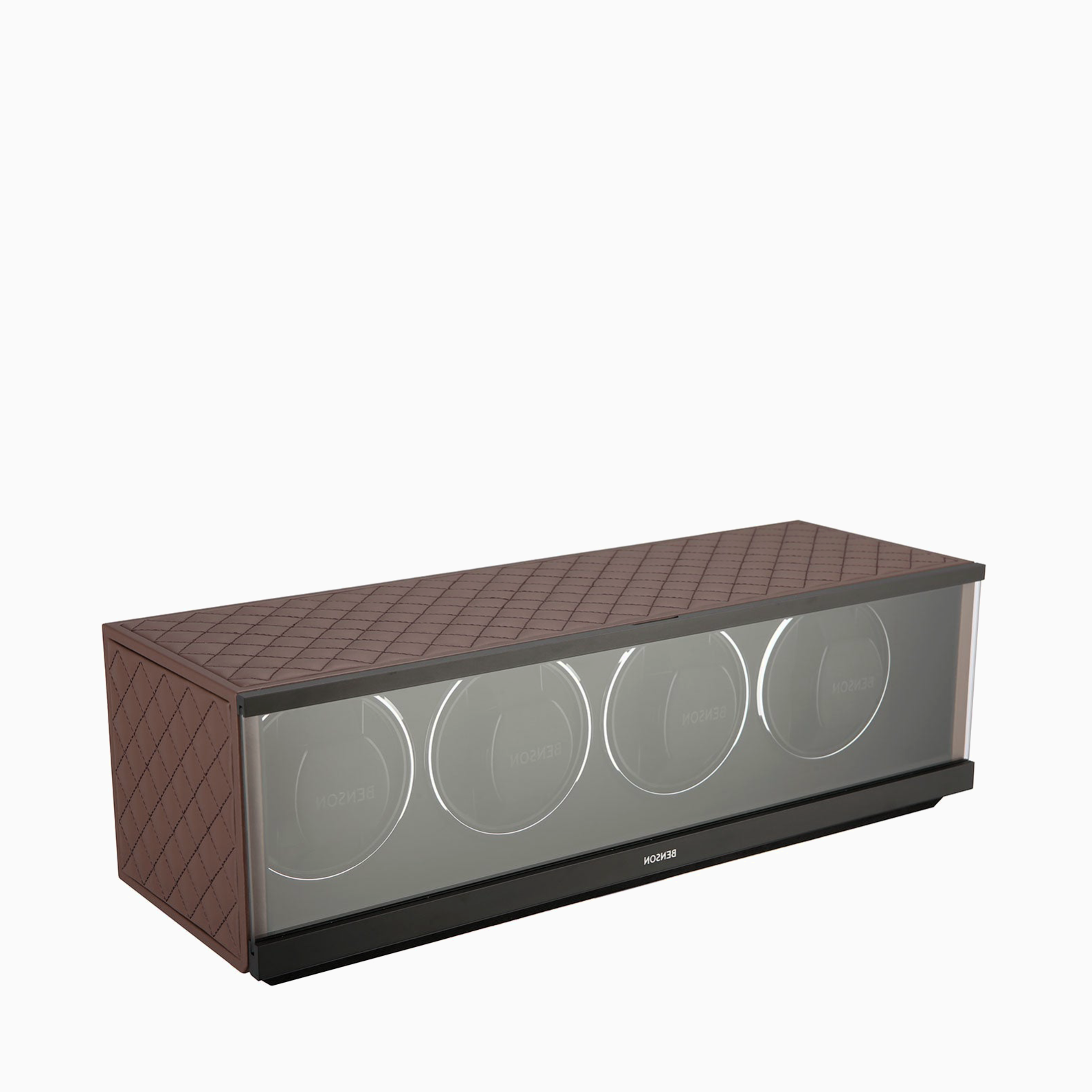 elegante-caja-relojes-automatica-swiss-serie-cuero-marron-oscuro-2 elegante caja relojes automatica swiss serie cuero marron oscuro