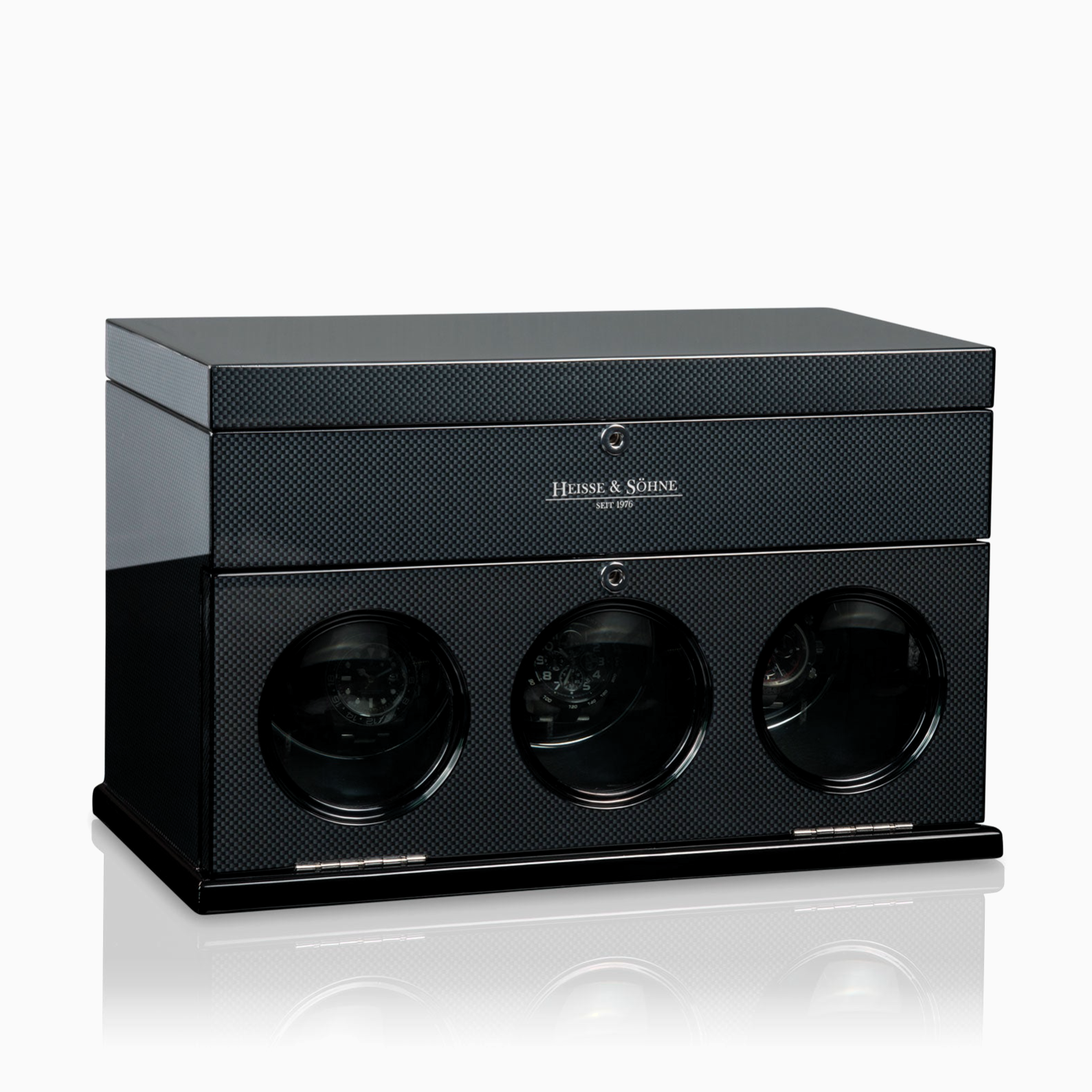 elegante-caja-relojes-automaticos-loop-carbone-3 elegante caja relojes automaticos loop carbone