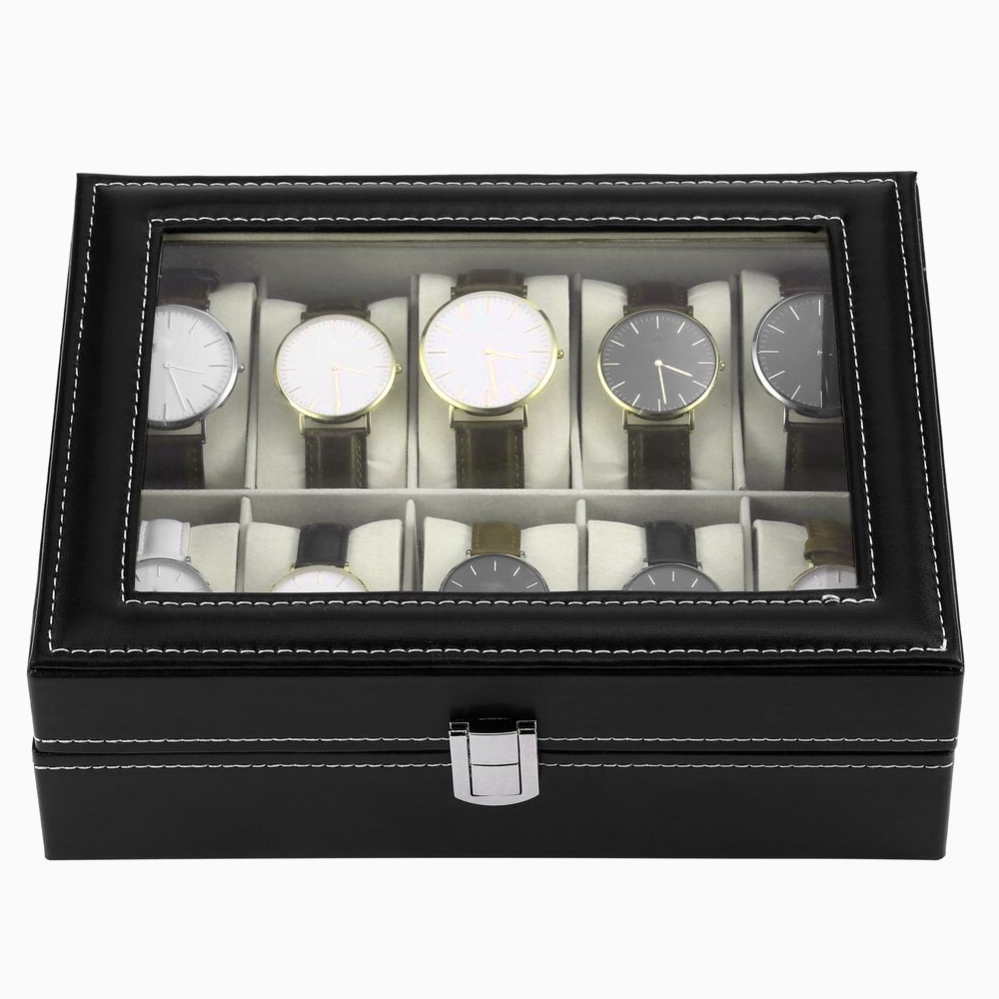 elegante-caja-relojes-cuero-3 elegante caja relojes cuero