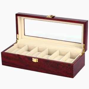elegante organizador relojes madera piano