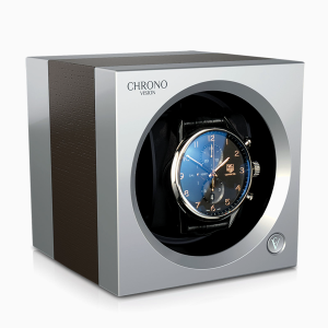 elegante remontoir reloj automatico chronovision one cromo mate roble satinado