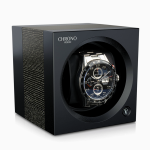 elegante remontoir reloj automatico chronovision one negro mate argento mate