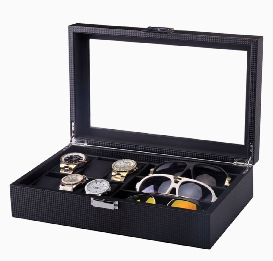 exclusivo-caja-relojes-almacenamiento-gafas-3 exclusivo caja relojes almacenamiento gafas
