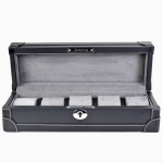 exclusivo caja relojes hombre cuero