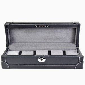 exclusivo caja relojes hombre cuero