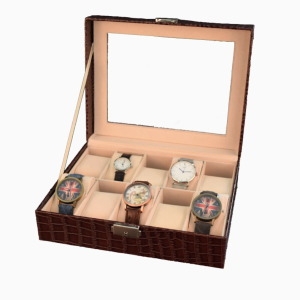 exclusivo estuche para reloj de cuero
