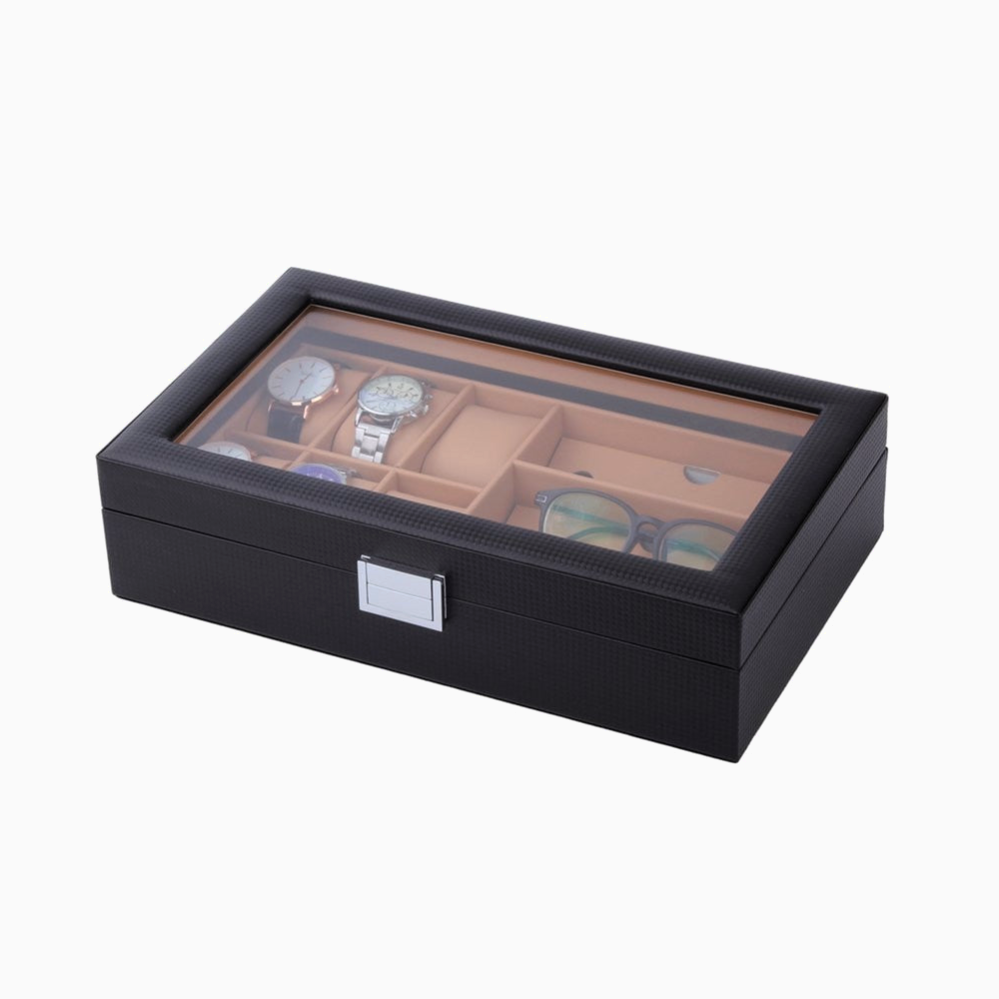 fiable-caja-relojes-almacenamiento-gafas-3 fiable caja relojes almacenamiento gafas