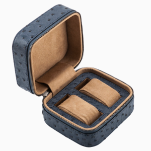 fiable estuche reloj cuero avestruz
