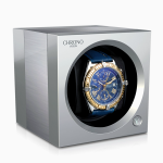 fiable remontador reloj automatico chronovision one cromo mate aluminio cepillado