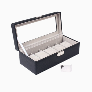 mejor caja almacenamiento reloj cuero
