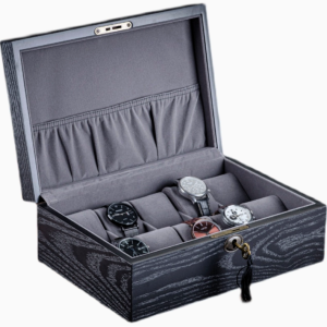 moderno caja madera reloj hombre