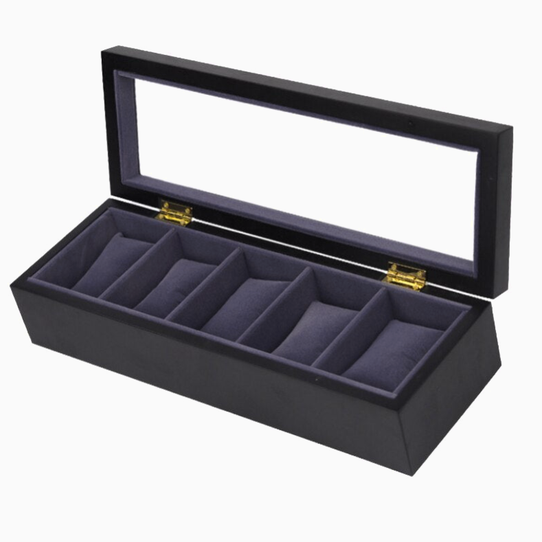 moderno-caja-relojes-negro-4 moderno caja relojes negro