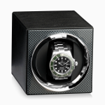 moderno cargador relojes automatico moon negro carbono