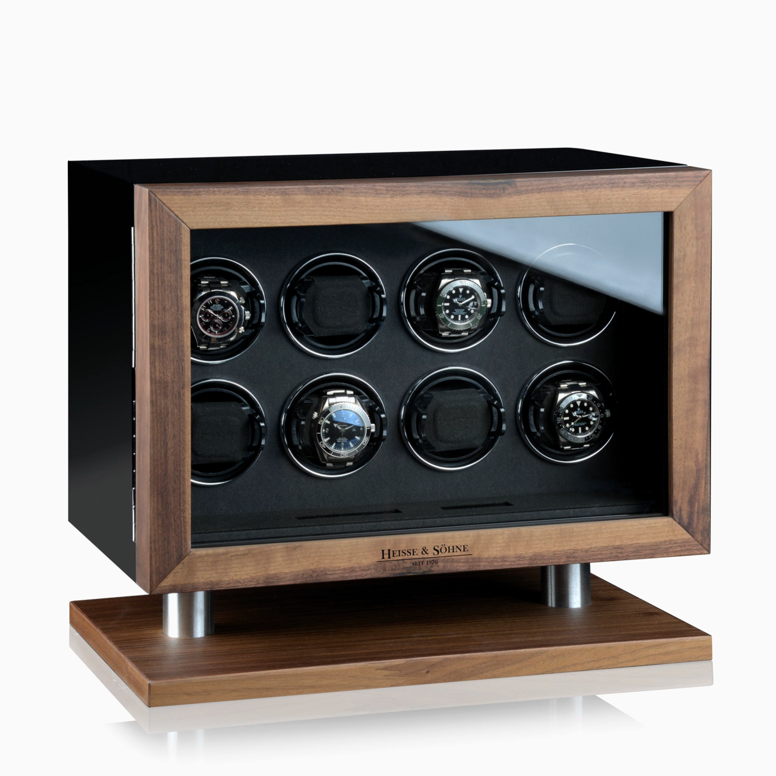 moderno-remontoir-automatico-relojes-kamosho-negro-antracita-2 moderno remontoir automatico relojes kamosho negro antracita