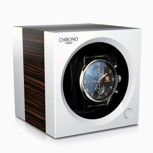moderno remontoir reloj automatico chronovision one blanco mate seda ebano