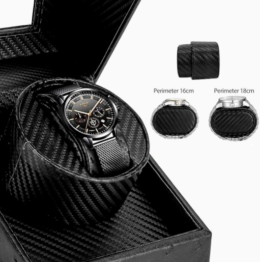 nuevo-caja-relojes-piel-avestruz-negra-3 nuevo caja relojes piel avestruz negra
