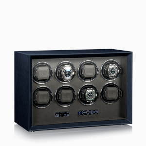 oferta enrollador automatico relojes caja relojes dunkelblau