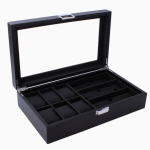premium caja relojes almacenamiento gafas