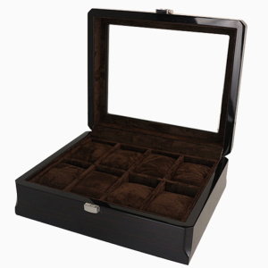 premium estuche almacenamiento relojes hombre lujo