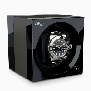 promocion remontoir reloj automatico chronovision one negro brillante titanio anodizado