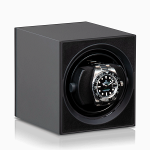 ultimo modelo caja relojes automaticos watchwinder compacto aluminio dunkelgrau