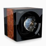 ultimo modelo remontoir reloj automatico chronovision one negro brillante olmo brillante