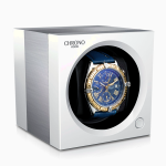 ultimo remontoir reloj automatico chronovision one blanco mate aluminio cepillado