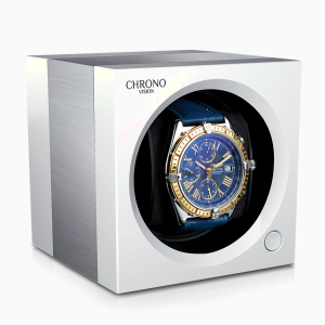 ultimo remontoir reloj automatico chronovision one blanco mate aluminio cepillado